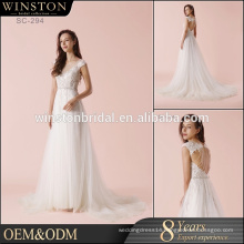Hot Sell Good Quality 2017 New Style satin wedding dress